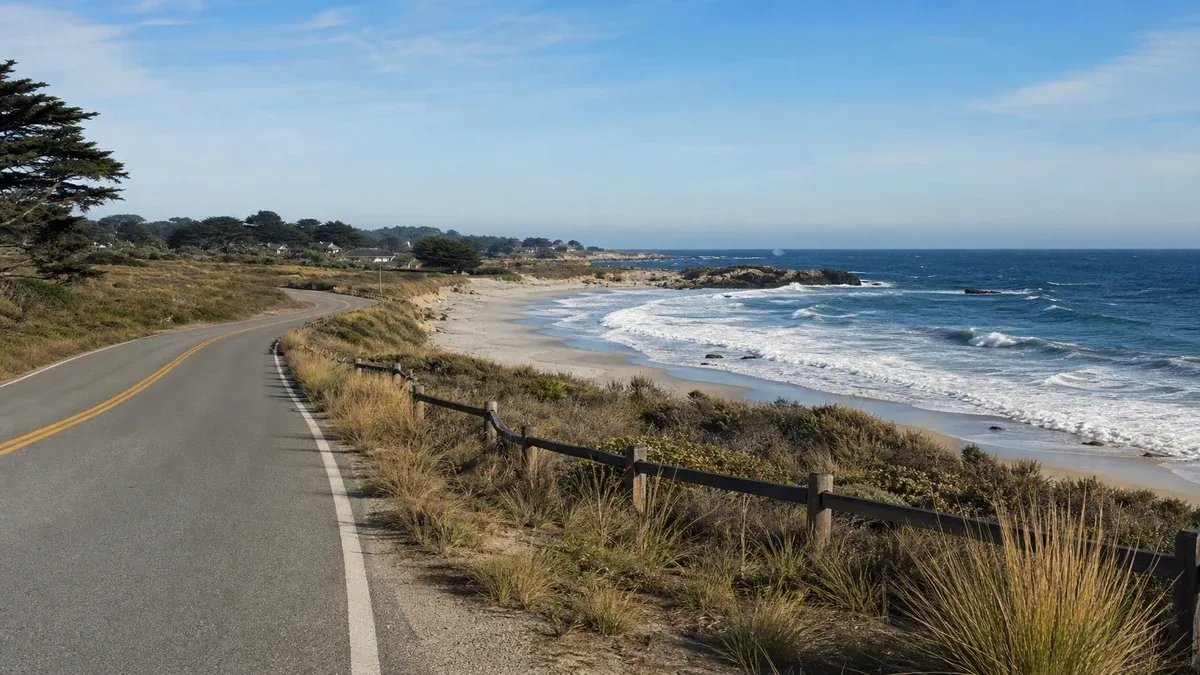 Coastal Roads scenic highway guide illustration